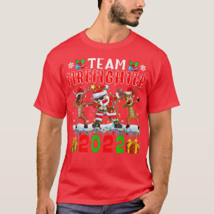 Camiseta Brigadeiro-Luz 2022 Xmas Lights Dabbing Reindeer