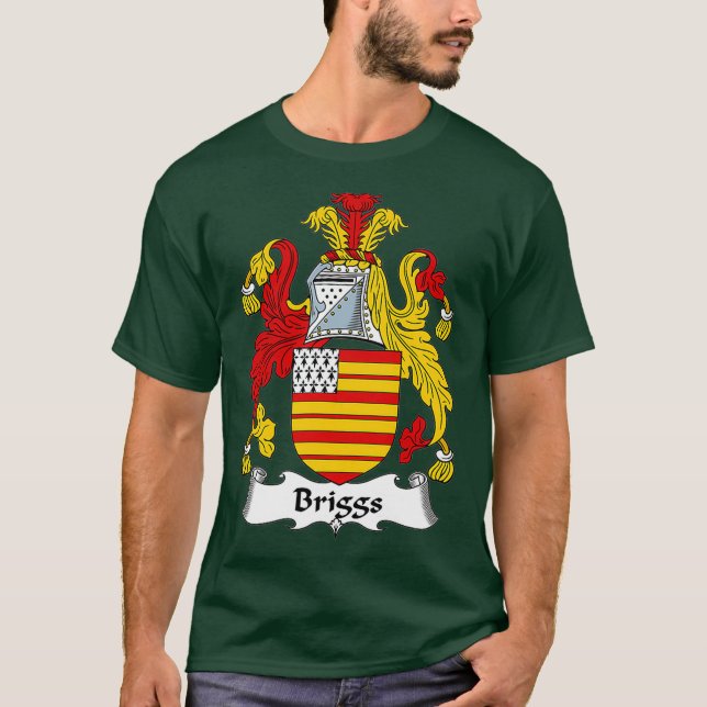 Camiseta Briggs Casaco da Guarda Familiar de Armas (Frente)