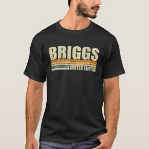 Camiseta Briggs Gift Name Personalizado Funny Retro Vintage