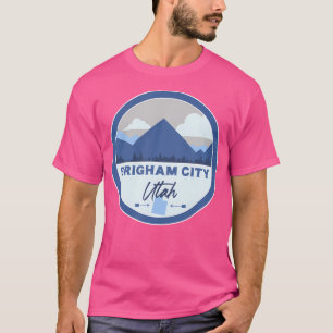 Camiseta Brigham City Utah Montanhas Ut Crachá Caminhando p