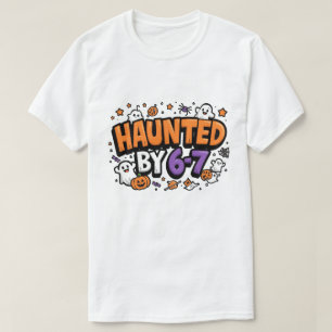 Camiseta Bright Cartoon Assombrado Por Arte De Halloween De