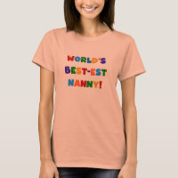 Bright Colors World's Best est Nanny Gifts