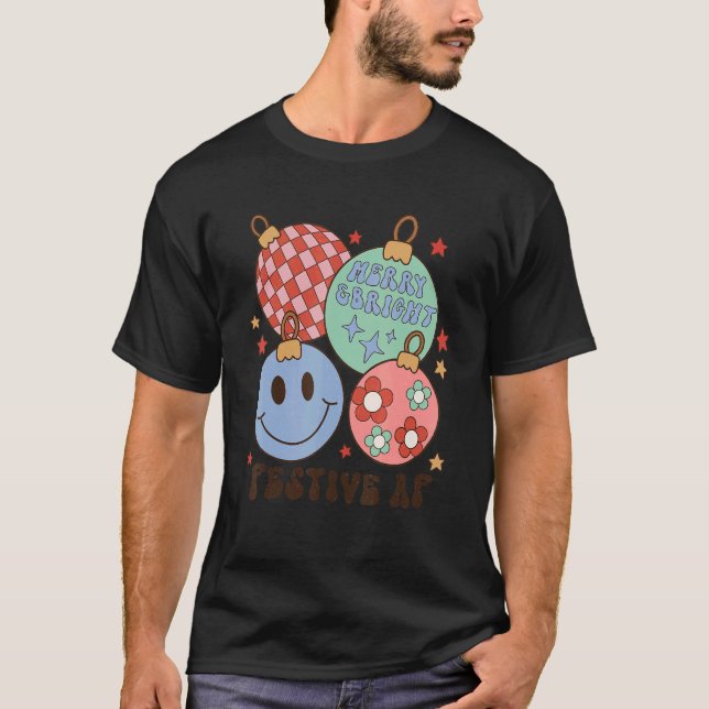 Camiseta Bright FesAF Funny Bauble Groovy Cristo (Frente)