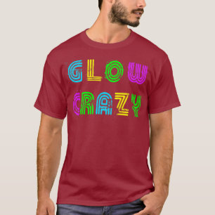 Camiseta Bright Neon Colors Glow Crazy Retro Disco Party