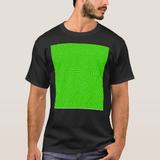 Camiseta Bright Neon Green Illusion Dots Sleeveles