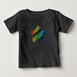 Camiseta Bright Rainbow e Black Honeycomb