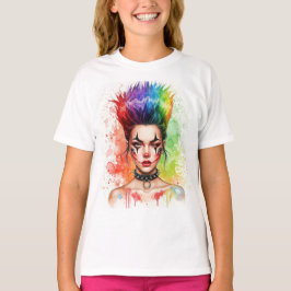 Camiseta Bright Rainbow por Natasha Us