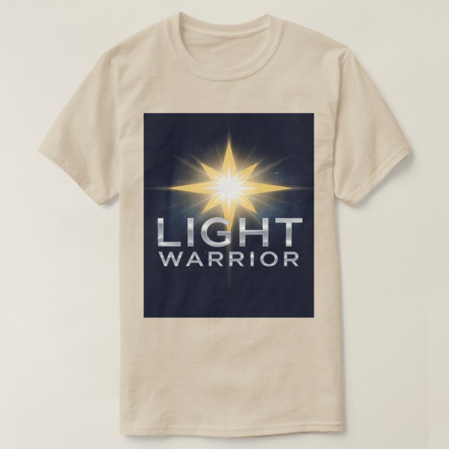 Camiseta Bright Star Shine Light Warrior Men's (Frente do Design)