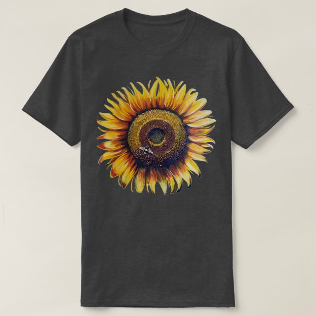 Camiseta Bright Sunflower (Frente do Design)