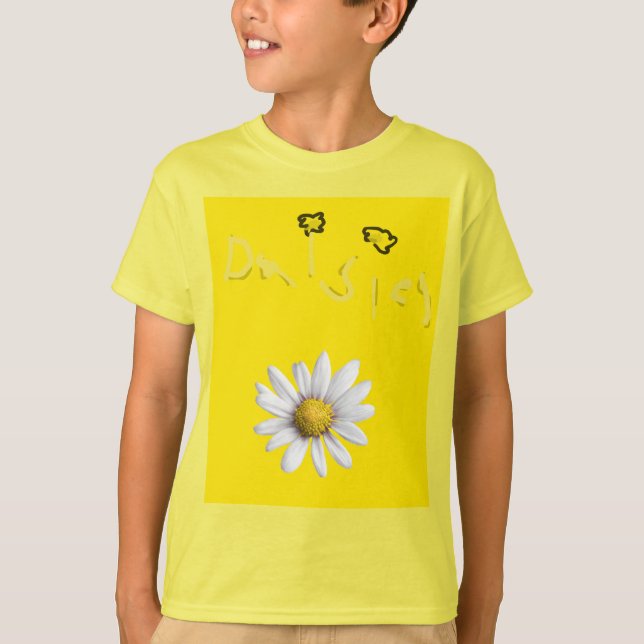 Camiseta Bright Yellow Flower Kids Daisy (Frente)