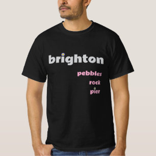 Camiseta Brighton Pebbles Rock Pier M Tee