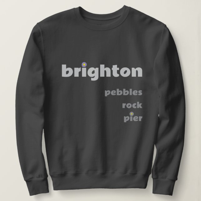 Camiseta Brighton Pebbles Rock Pier Sweater (Frente do Design)