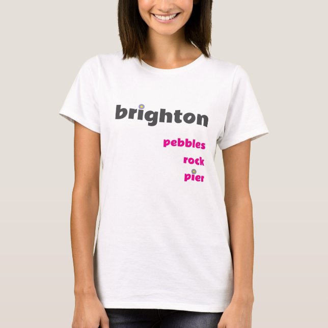 Camiseta Brighton Pebbles Rock Pier W Tee (Frente)