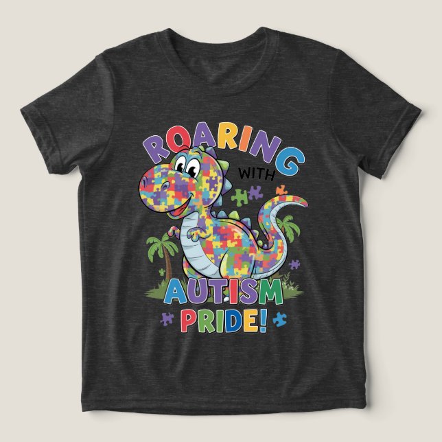 Camiseta Brilhando com Orgulho do Autismo! (Design frontal)