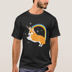 Camiseta Brilhante Arco-Íris Cachorro Cachorrinho 