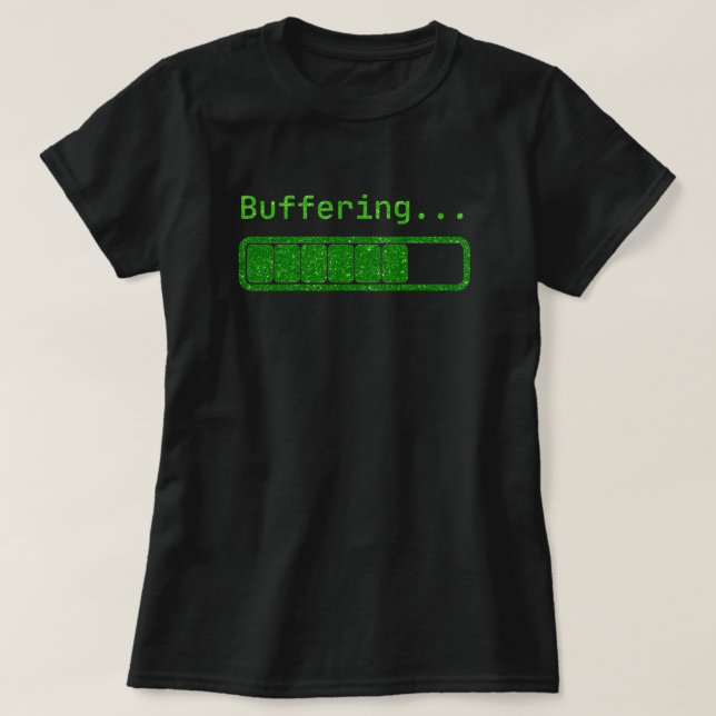 Camiseta Brilhante de buffer (Frente do Design)