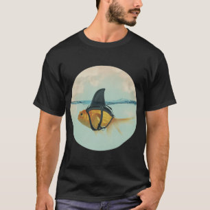 Camiseta Brilhante Disfarce, Peixe Dourado com uma Barbatan