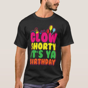 Camiseta Brilhante É Ya Birthday Vamos Glow Party 80s