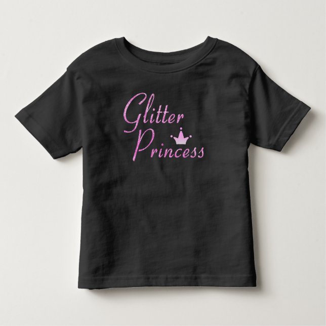 Camiseta Brilhante Rosa Princesa Coloração Brilhante (Frente)