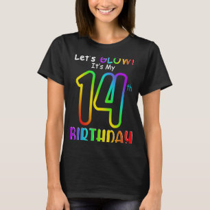 Camiseta Brilhante Vamos é meu rai de 14 anos