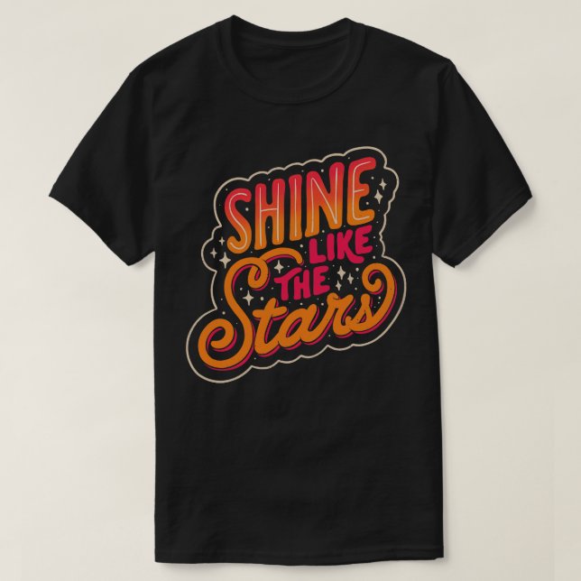 Camiseta Brilhar como as estrelas de Tobe Fonseca (Frente do Design)