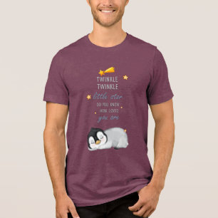 Camiseta Brilhe, Brilhe Estrelinha para Pinguim do Sono Sl