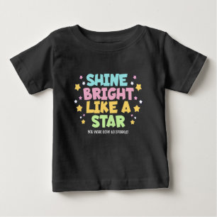 Camiseta Brilhe Forte Como uma Citação Inspiradora