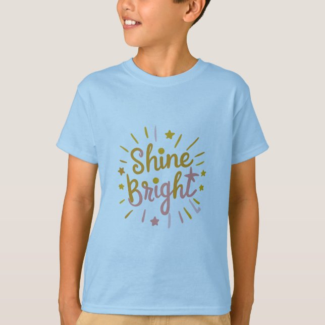 Camiseta Brilhe Forte – Design Energético e Positivo (Frente)