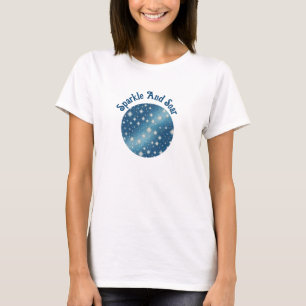 Camiseta "Brilhe & Voar" Inspirador