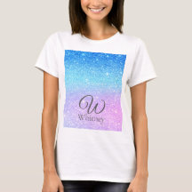 Brilho Azul Ombre Roxo Chique Moderno