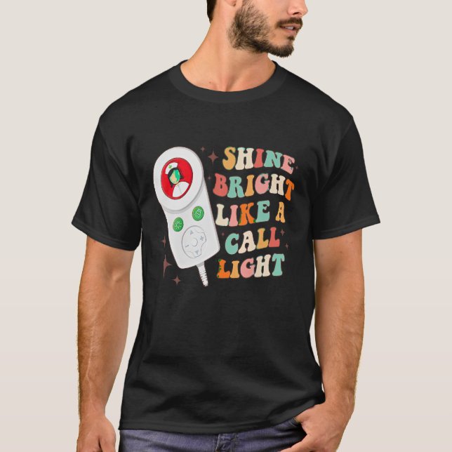 Camiseta Brilho Brilhante Como Uma Emergência De Enfermeira (Frente)