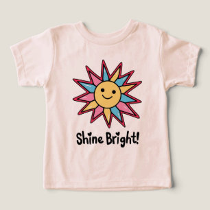 Camiseta Brilho Brilhante: Uma Design Secundária Colorida