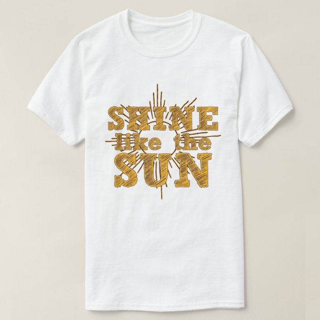 Camiseta Brilho como o sol (Frente do Design)