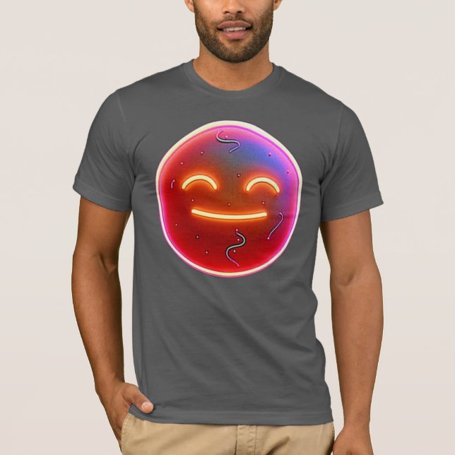 Camiseta Brilho da alegria: Emoticon Digital (Frente)