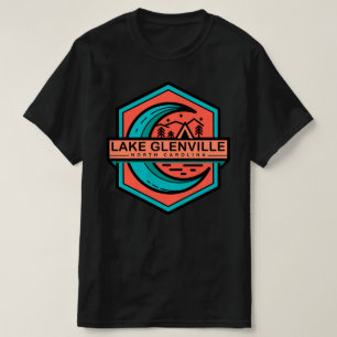 Camiseta brilho da lua do lago glenville na carolina do nor