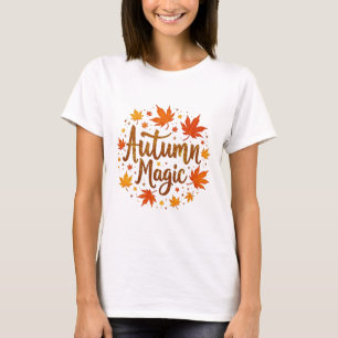 Camiseta Brilho de Brilho Mágico de outono