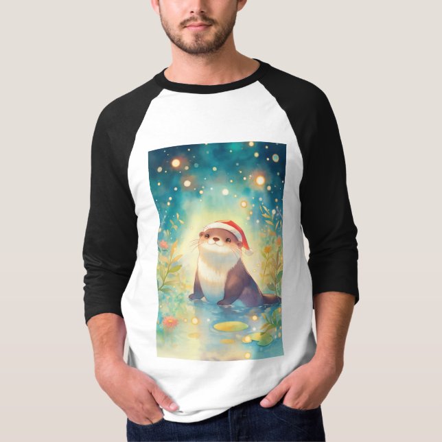 Camiseta Brilho de Férias da Lontra (Frente)