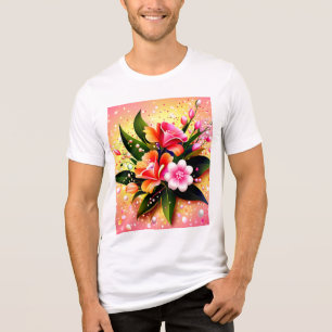 Camiseta Brilho do Buquê Floral Radiante