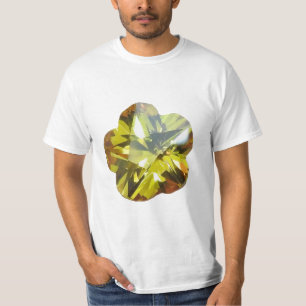 Camiseta Brilho do ouro - Design amarelo da ventoinha do ge
