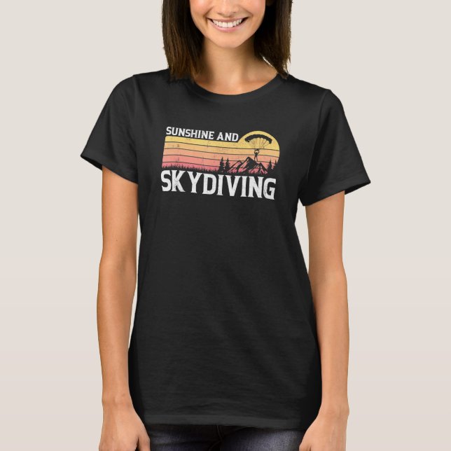 Camiseta Brilho do Sol e Salto de Paraquedas (Frente)