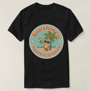 Camiseta Brilho do Sol na Carolina do Sul_ Palmeira Retro 