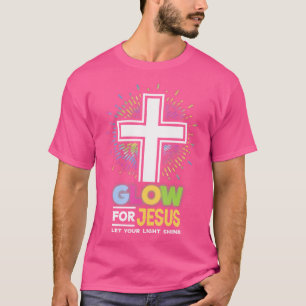 Camiseta Brilho Para Jesus Cristo Cruz Cristã Teto Jesus Cr