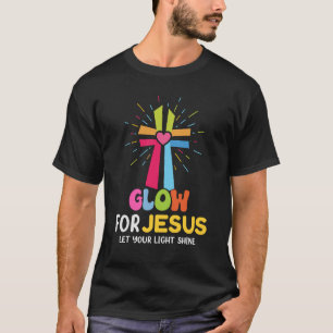 Camiseta Brilho Para Jesus Deixe Sua Luz Brilhar Fé Atraves