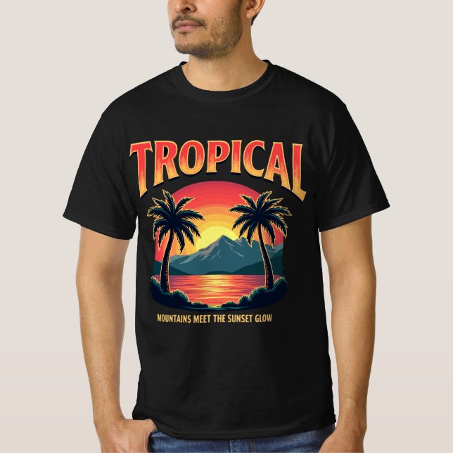 Camiseta Brilho tropical (Frente)