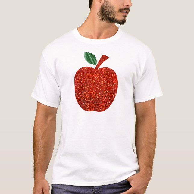 Camiseta Brilho vermelho Apple (Frente)