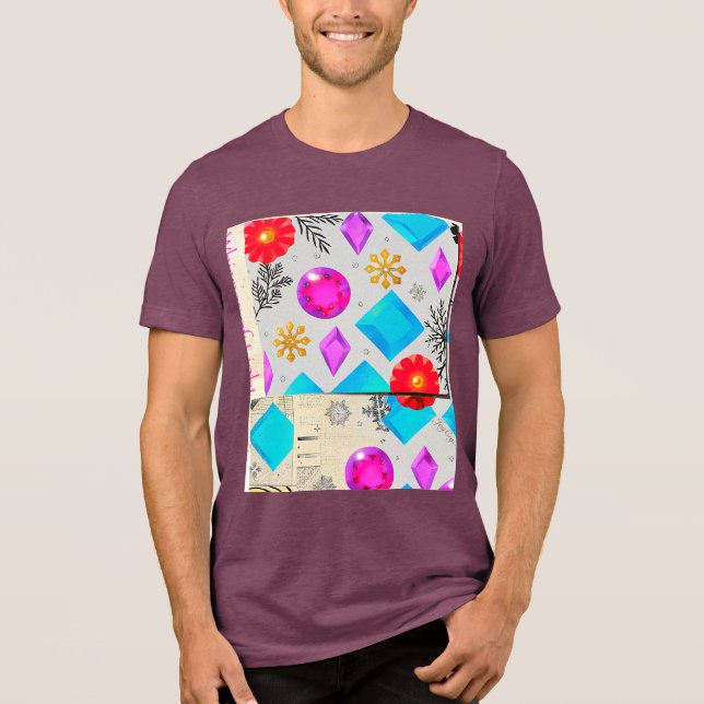 Camiseta Brilho Violeta | Série Luz by JoyCrys Studio (Frente)