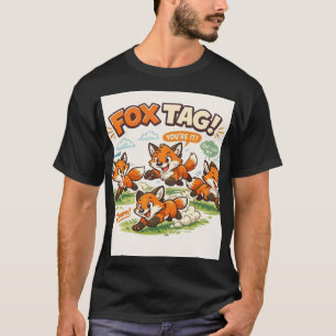 Camiseta Brincadeira Caprichosa: Equipe de Raposa de Desenh
