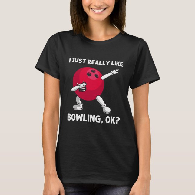 Camiseta Brincadeira com Boliche de Bowler Game Lane Play (Frente)