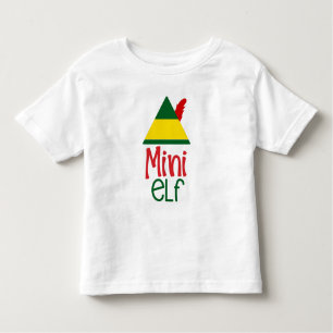 Camiseta Brincadeira da Família Feriado de Natal Mini Elf B