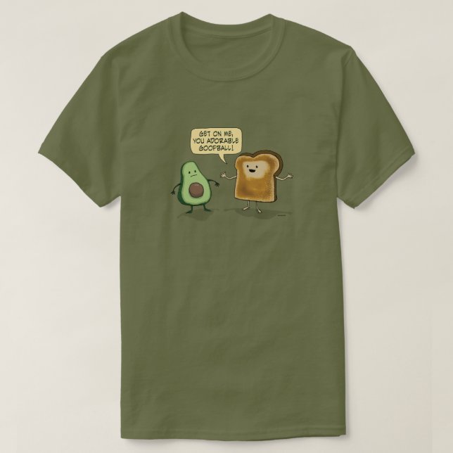 Camiseta Brincadeira de Avocado, bonita e engraçada (Frente do Design)